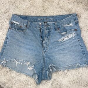 NWOT American Eagle Curvy 90s Boyfriend Short- Strigid Light Wash Denim Shorts